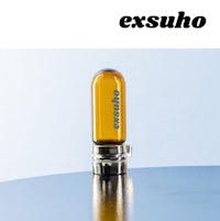 a yellow light bulb with the word exsuho on it