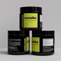 three jars of essaho on a white background